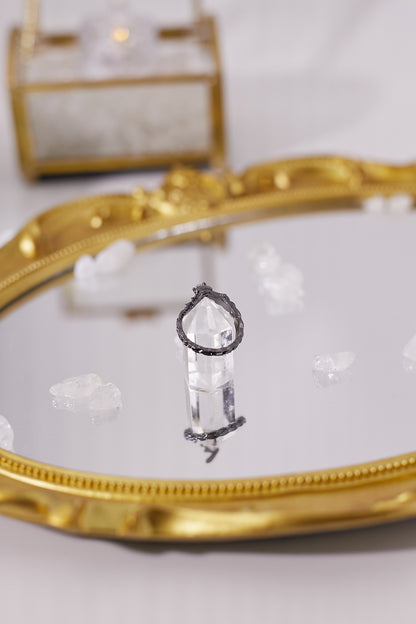 R036-灰月光開口戒指