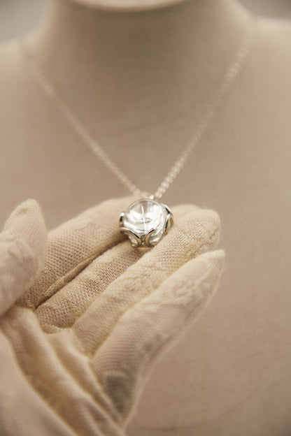 N007-白阿賽簡約磁吸款頸鏈