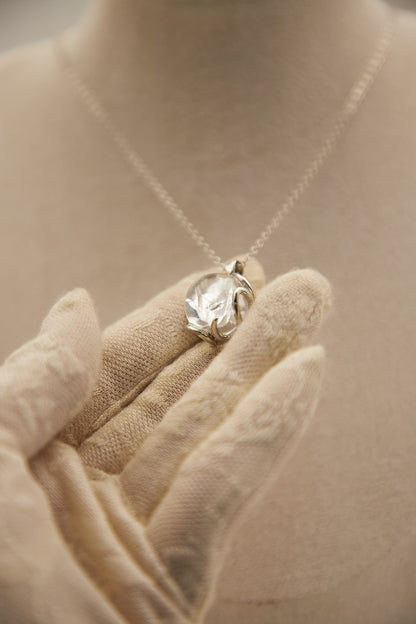 N007-白阿賽簡約磁吸款頸鏈