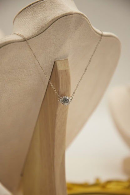 N009-粉晶雙層磁吸款頸鏈