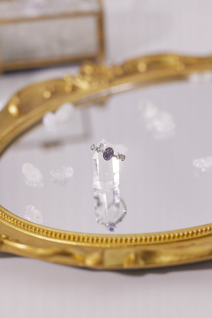 R041-坦桑石開口戒指