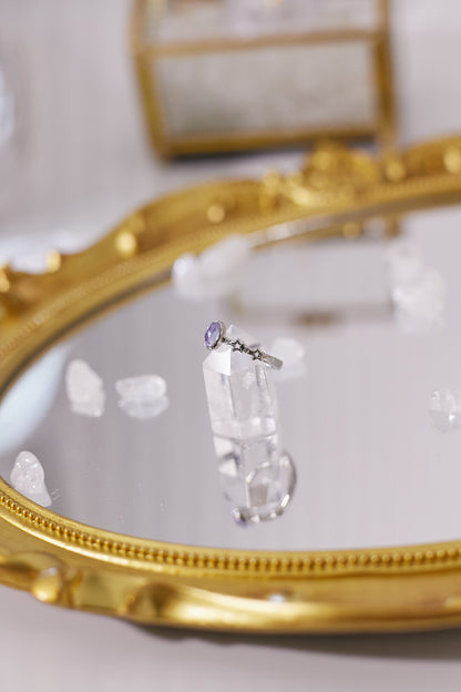 R041-坦桑石開口戒指