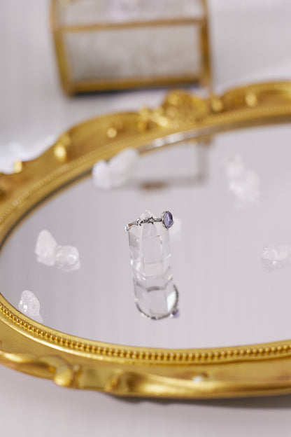 R041-坦桑石開口戒指