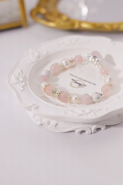 C029-粉晶·淡水珍珠·白松石