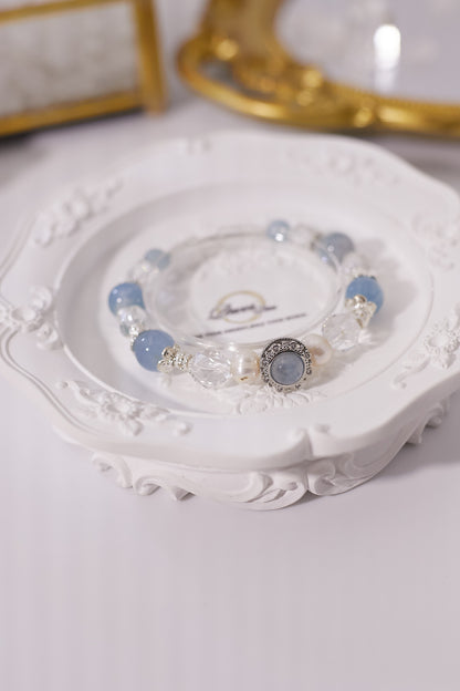 C030-時來運轉海藍寶·白水晶·淡水珍珠