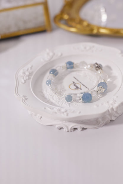 C030-時來運轉海藍寶·白水晶·淡水珍珠