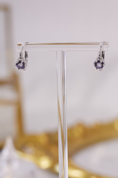 E049- 坦桑鋯石小耳圈