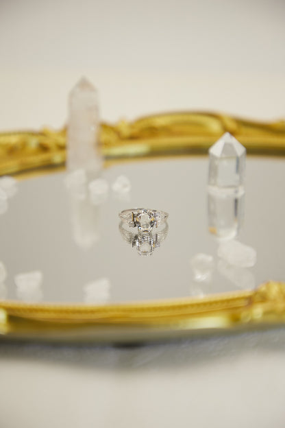 R007-白水晶S925開口戒指