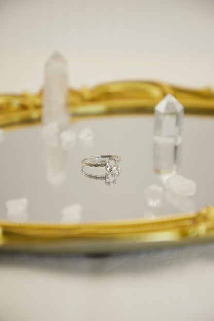 R008-白水晶S925開口戒指