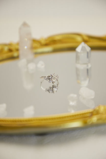 R009-白水晶S925開口戒指