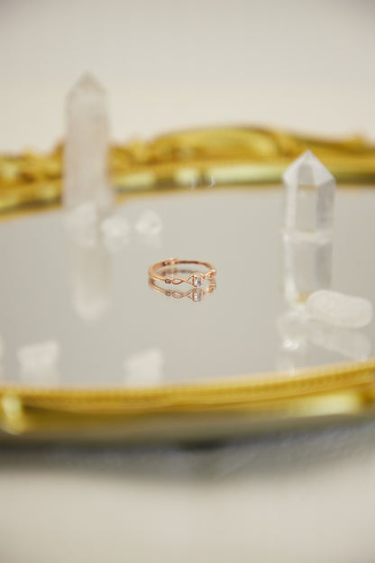 R023- 月亮石S925開口戒指