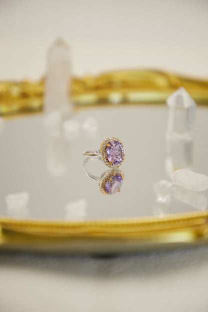 R028-紫晶S925開口戒指