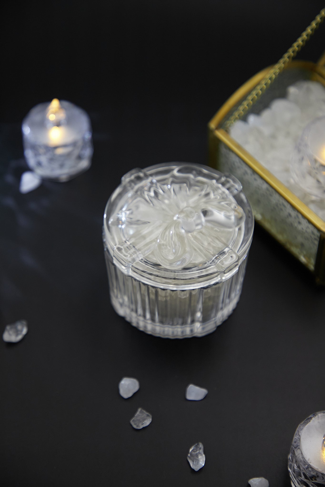 小型圓型玻璃盒子