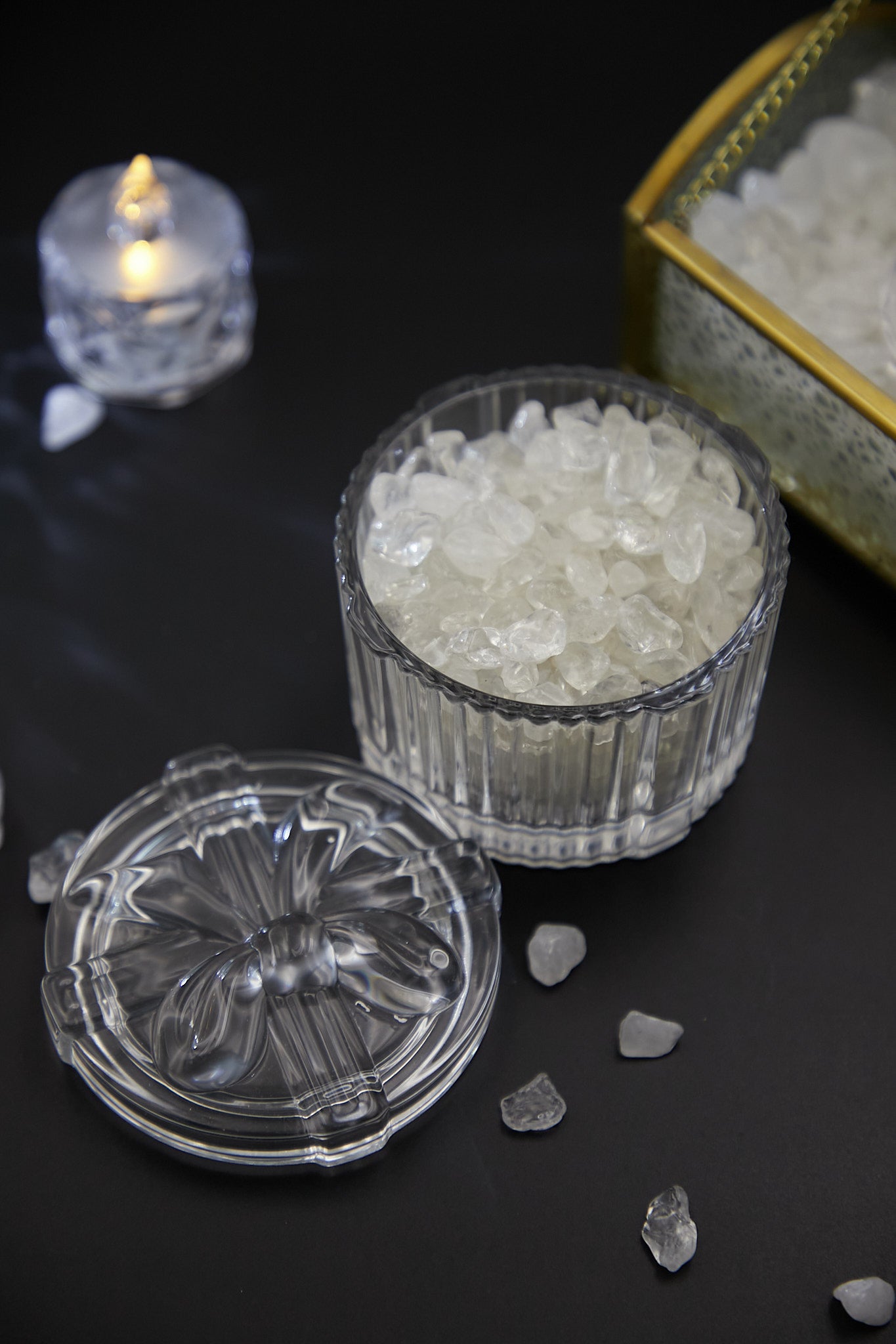 小型圓型玻璃盒子