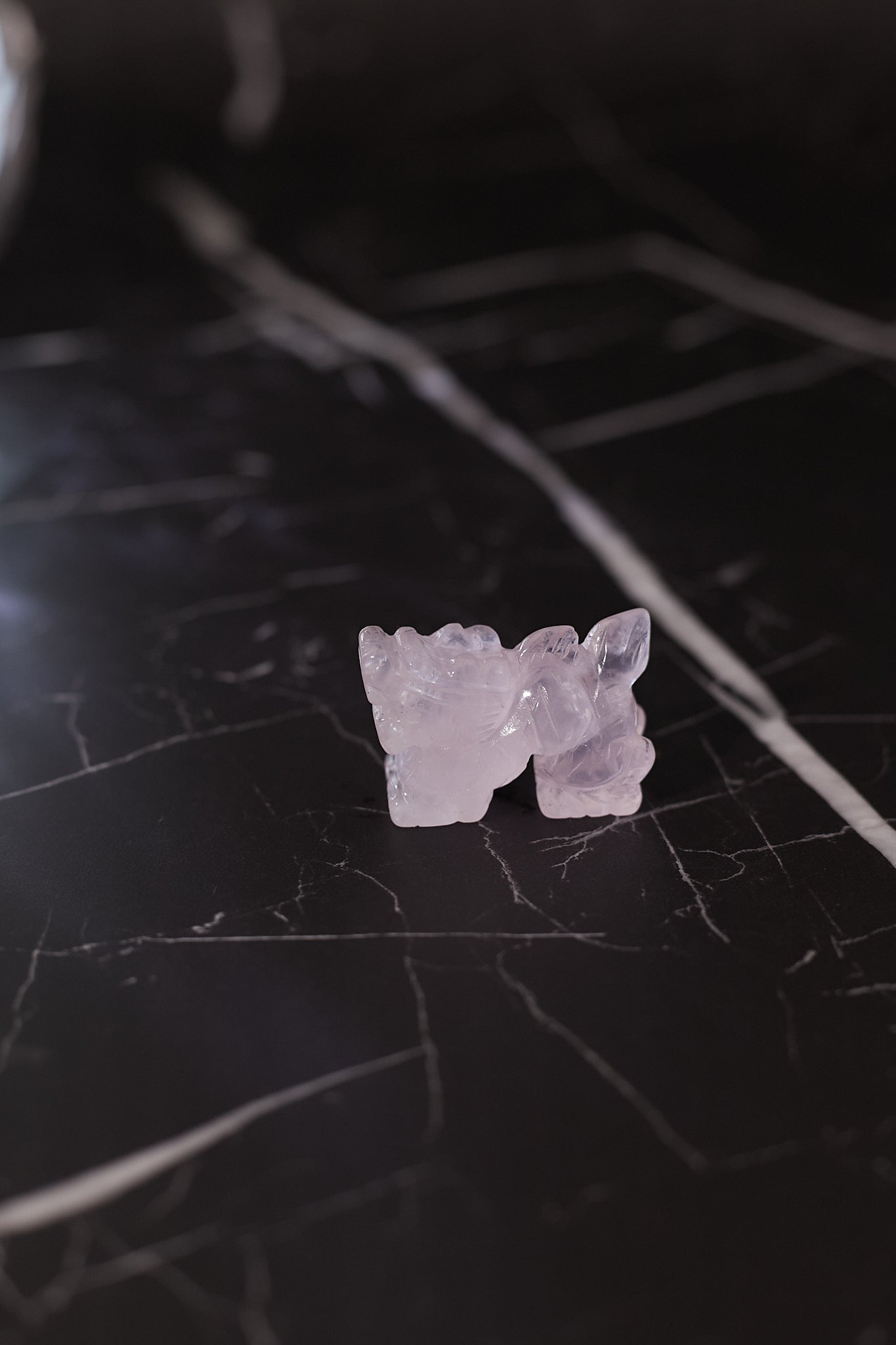 開光粉晶生肖擺件 - 辰龍