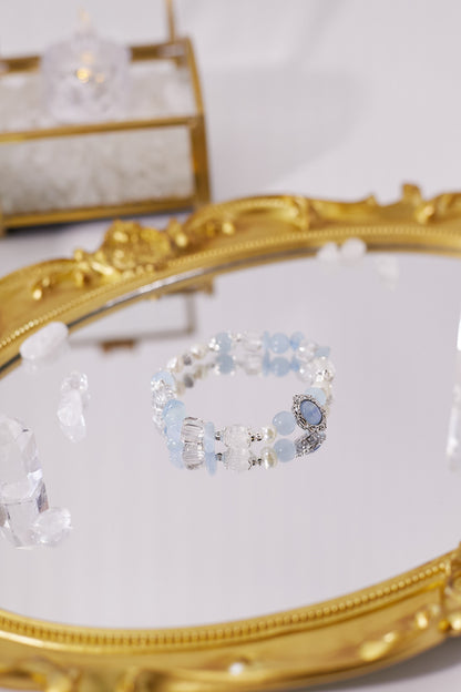 C040-海藍寶．淡水珍珠．白阿賽