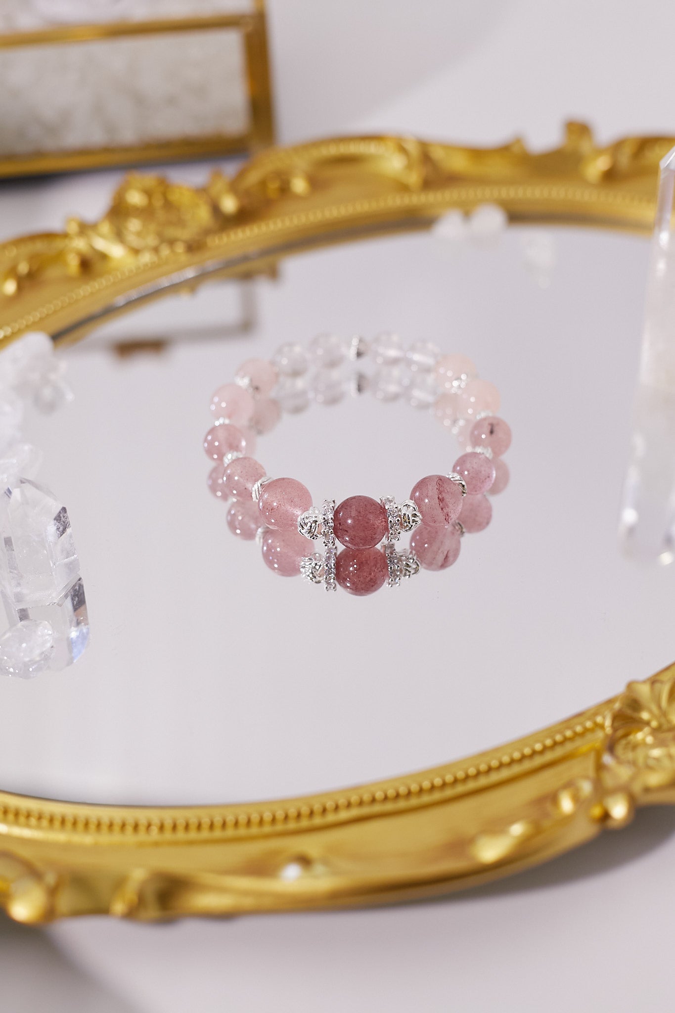 C043-粉晶．草莓晶