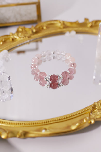 C043-粉晶．草莓晶