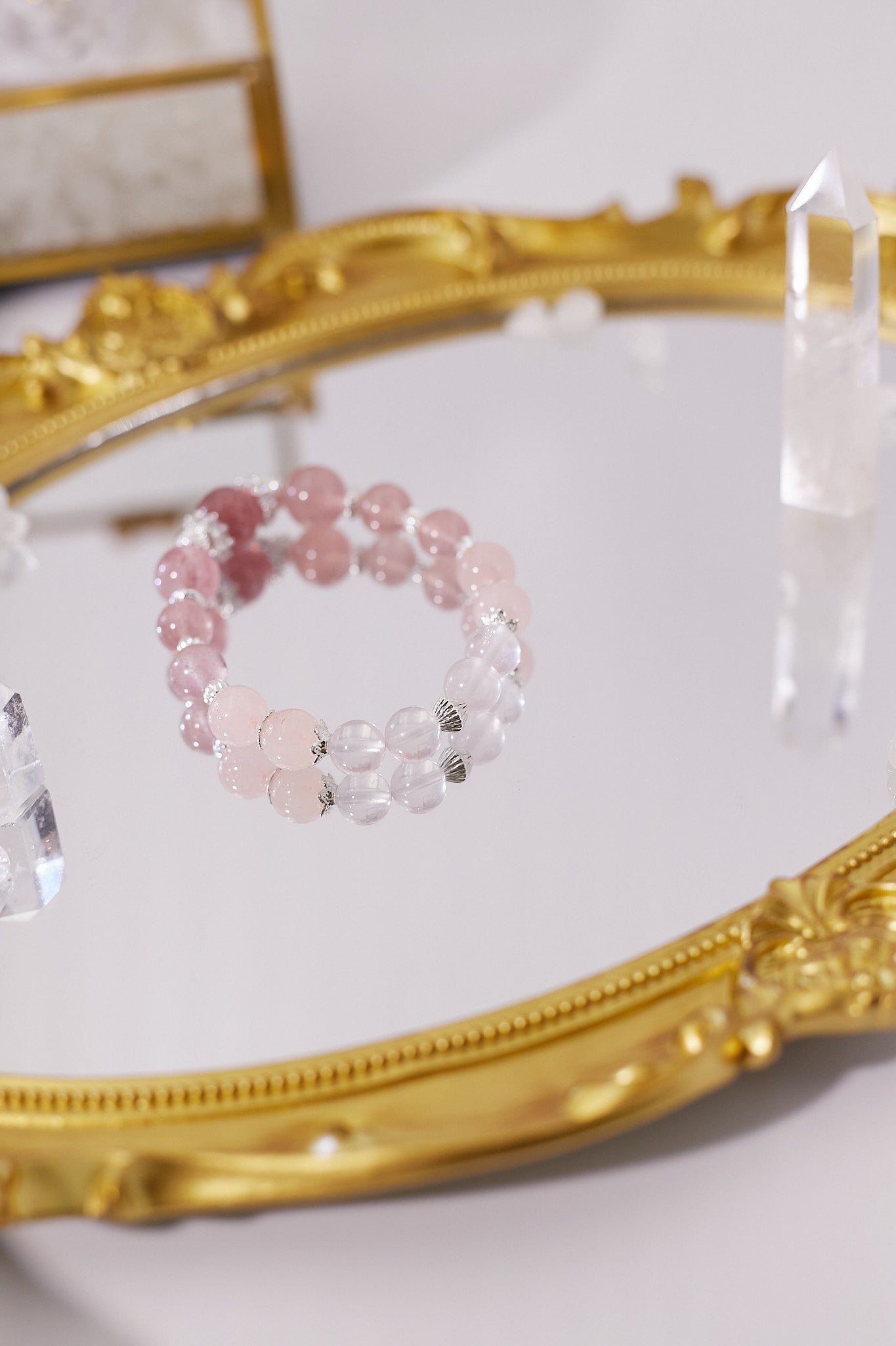 C043-粉晶．草莓晶