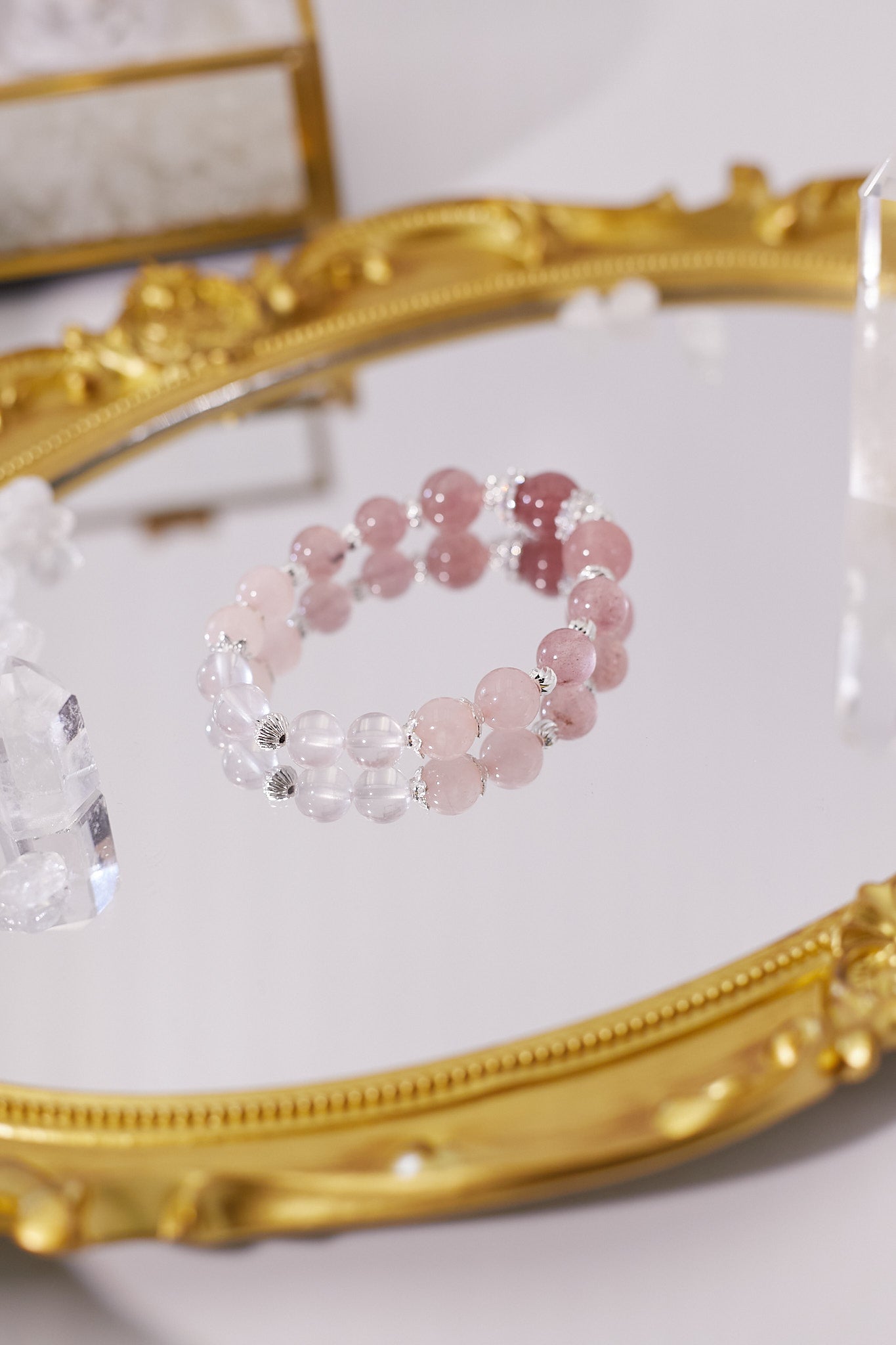 C043-粉晶．草莓晶