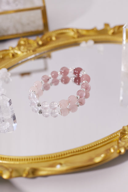 C043-粉晶．草莓晶