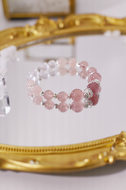 C043-粉晶．草莓晶