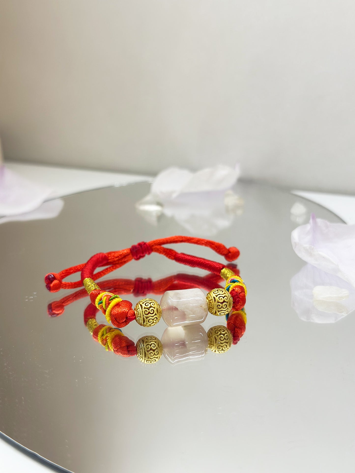 C103-櫻花瑪瑙嬰兒手繩（包括加持）