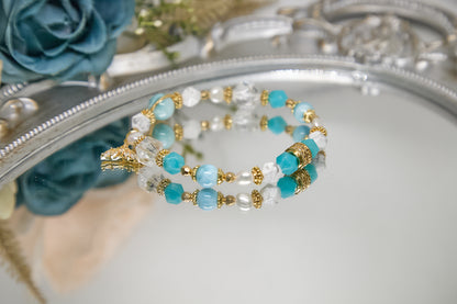 C006-白水晶．白松石．海紋石．天河石．巴洛克珍珠