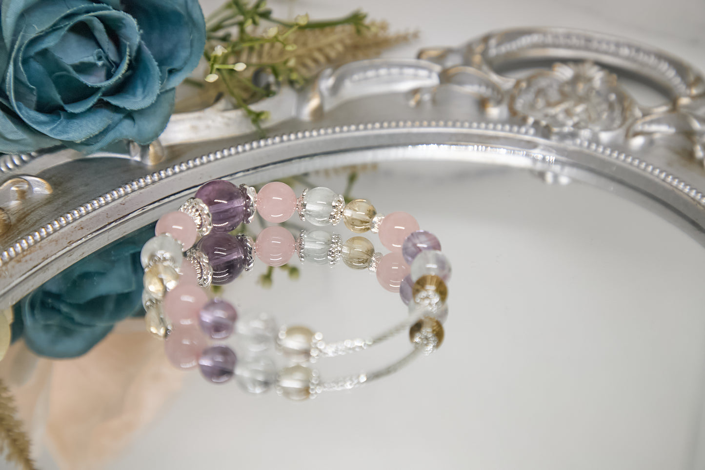 C009-紫晶．粉晶．綠阿賽．黃晶