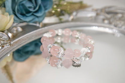 C012-粉晶・淡水珍珠・白松石