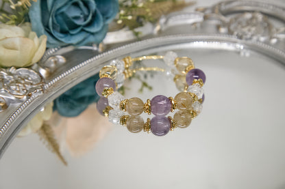 C014-紫超七・白阿賽・金髮晶・黃晶