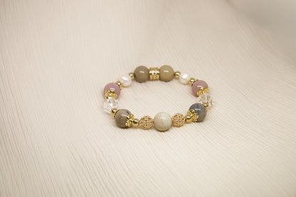 C010-阿拉善．白水晶．淡水珍珠