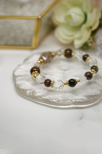 C018-黑金超七・白水晶