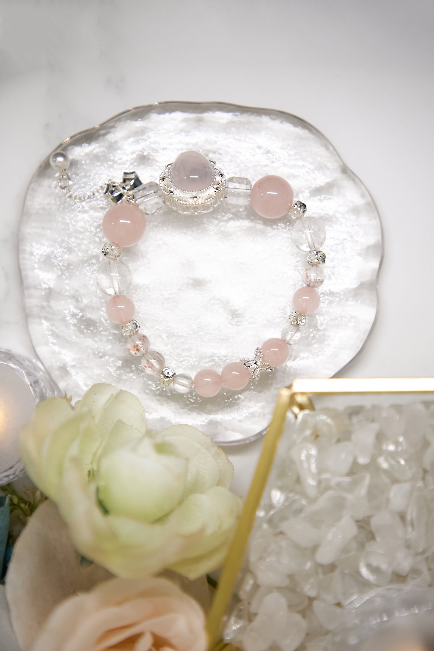 C016-粉晶・冰種草莓晶・白阿賽