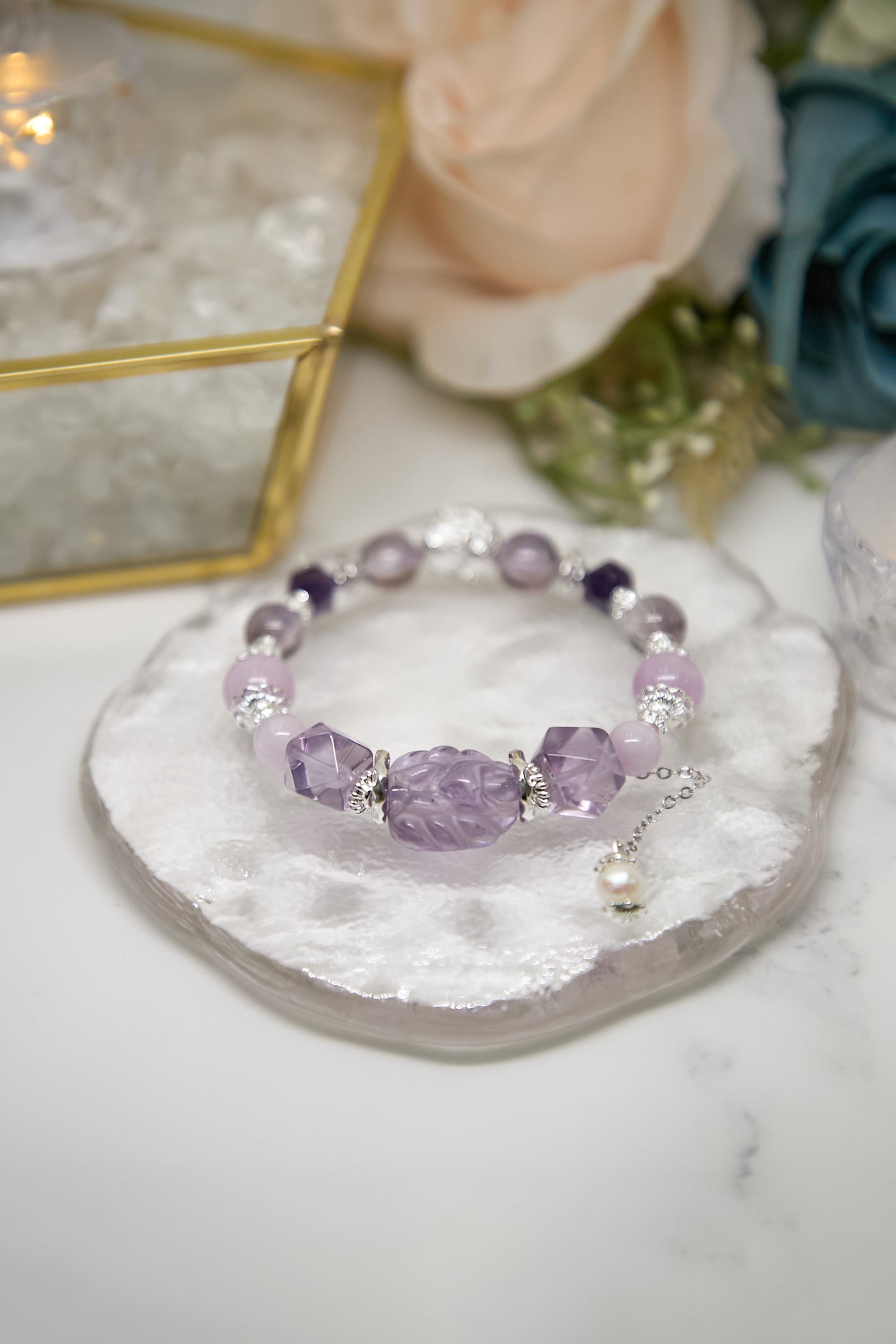 C025-紫晶九尾狐・紫晶・紫鋰輝