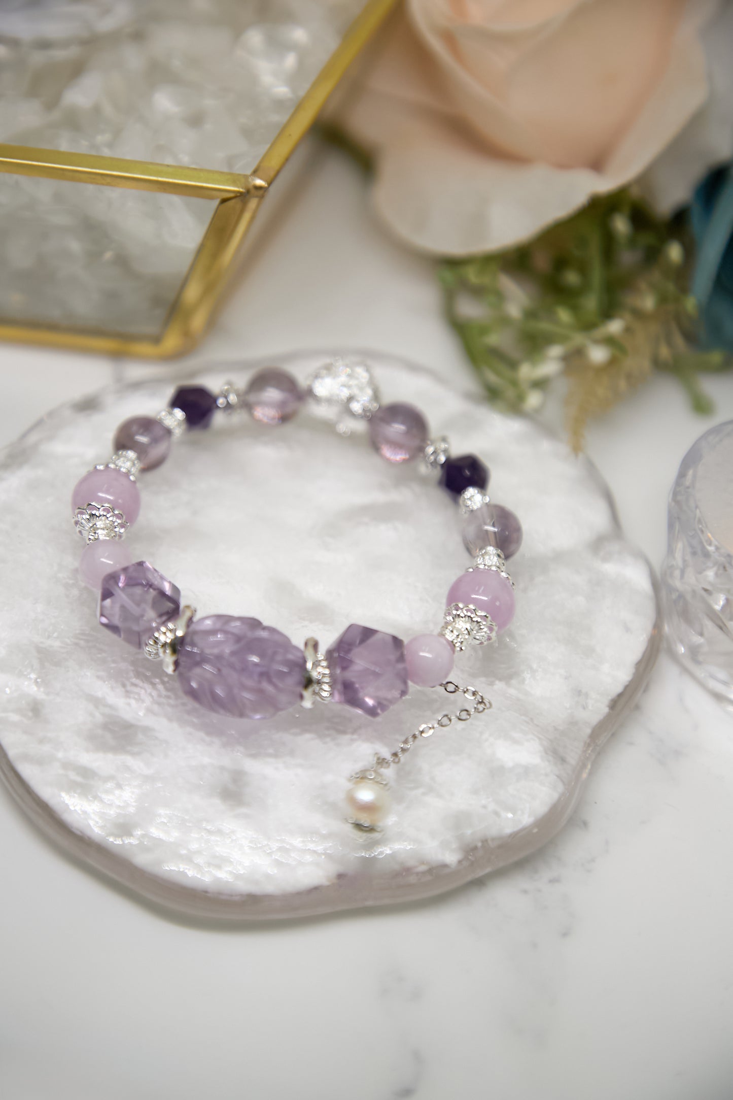 C025-紫晶九尾狐・紫晶・紫鋰輝