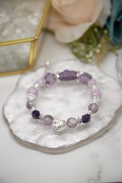 C025-紫晶九尾狐・紫晶・紫鋰輝